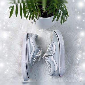 Baby Blue Old Skool Vans Size 7